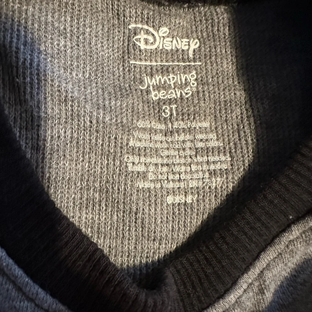 Disney Grey & Black Mickey Mouse Raglan Long-Sleeve Tee
